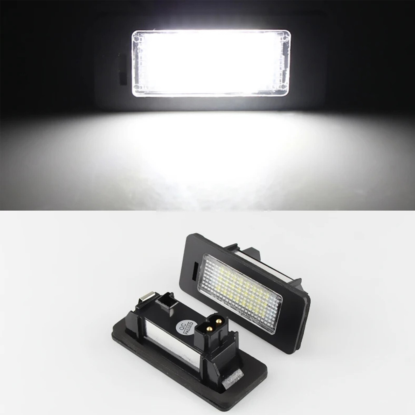 2x LED License Plate Light Tag Lamp Assembly White Canbus For BMW X1 X3 X4 X5 X6