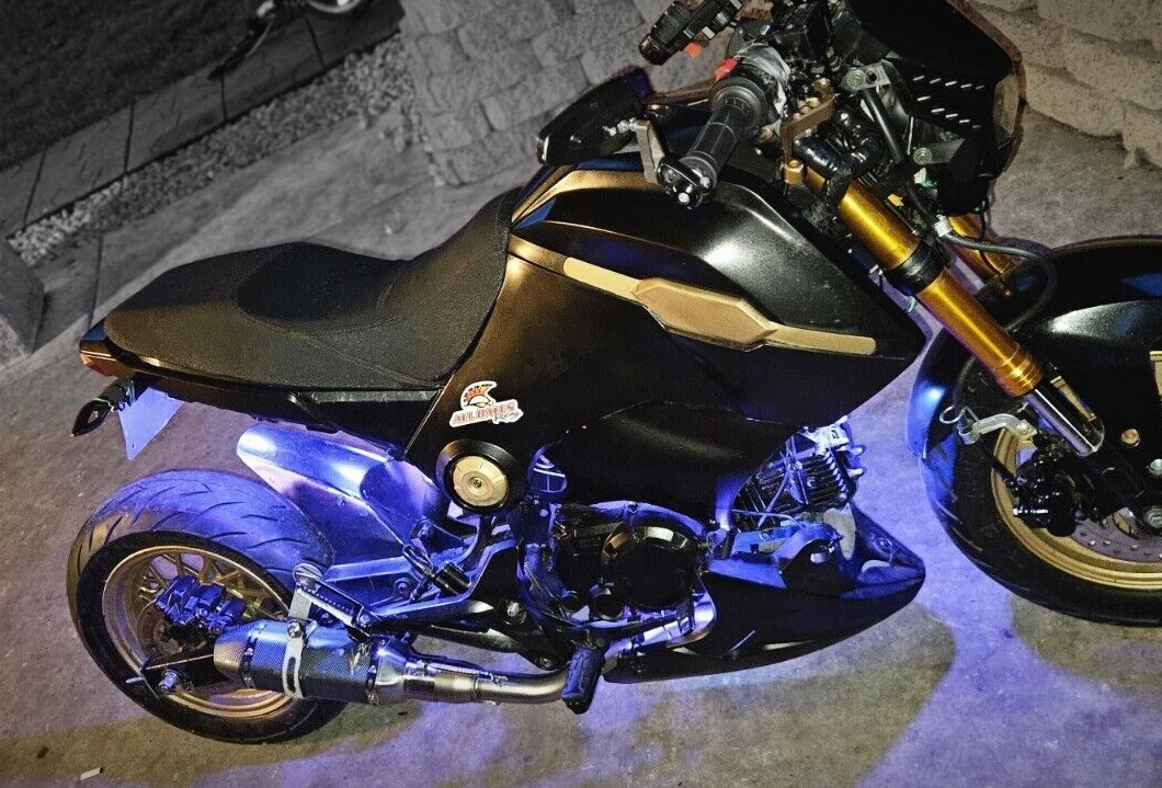 For Honda Grom 125 Mid Low Exhaust Muffler DB Killer Boom Vader Ice Bear 2014-25