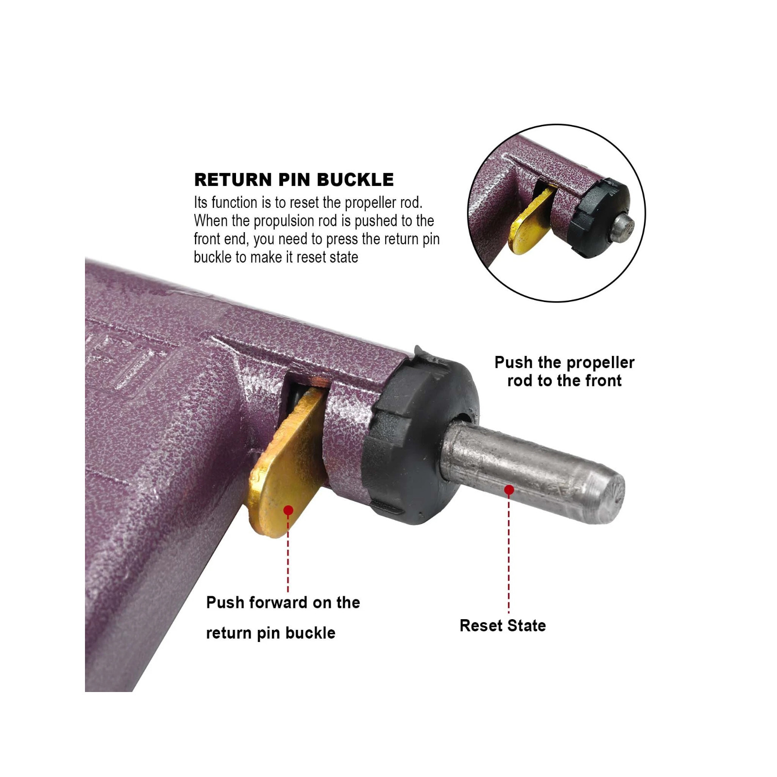 Tubeless Tire Gun Puncture Repair Kit Tire Patch Tool with Mushroom Plug Nozzle