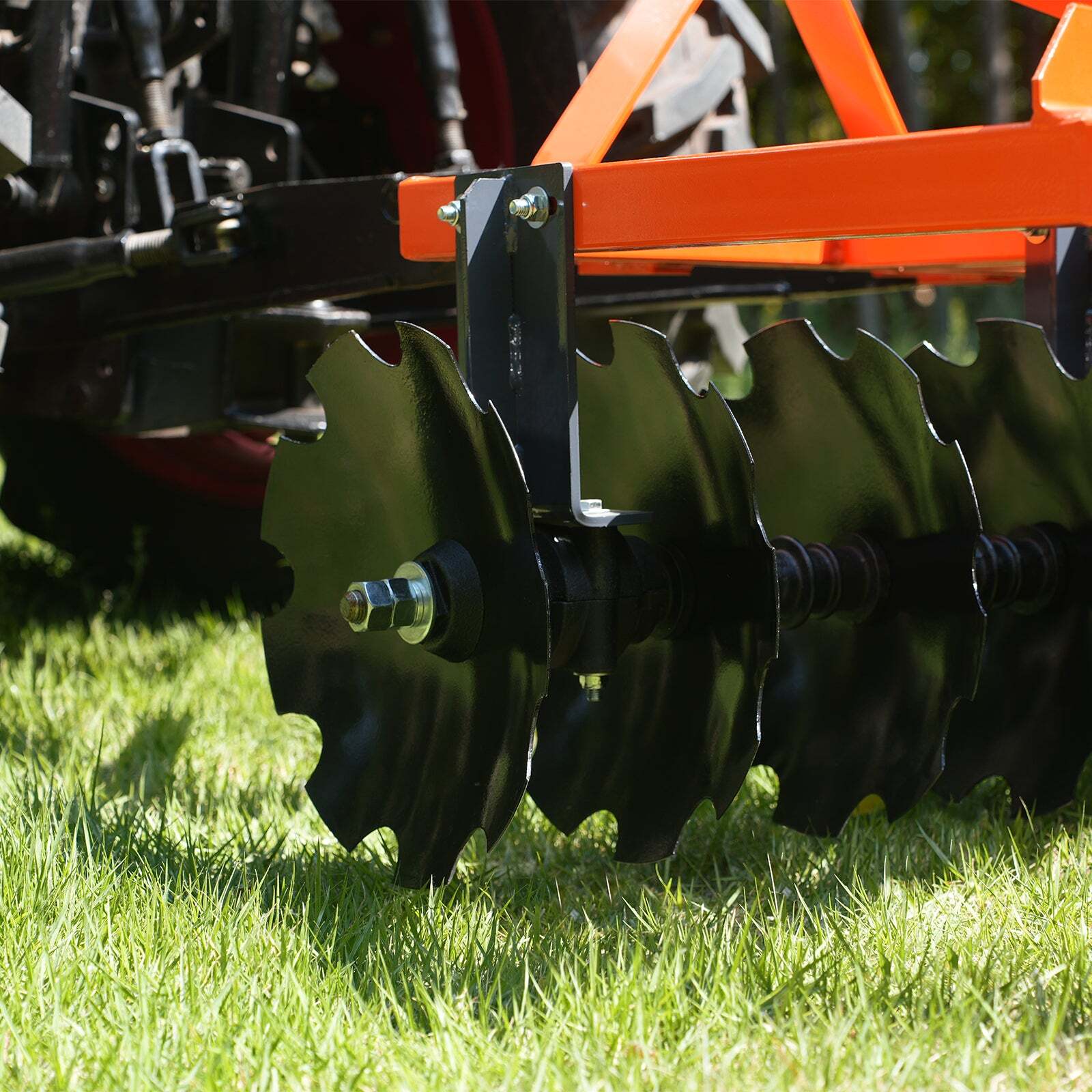 MechMaxx 3 Point Hitch 72" Notched Disc Harrow Plow Tractor Attachments, DH72