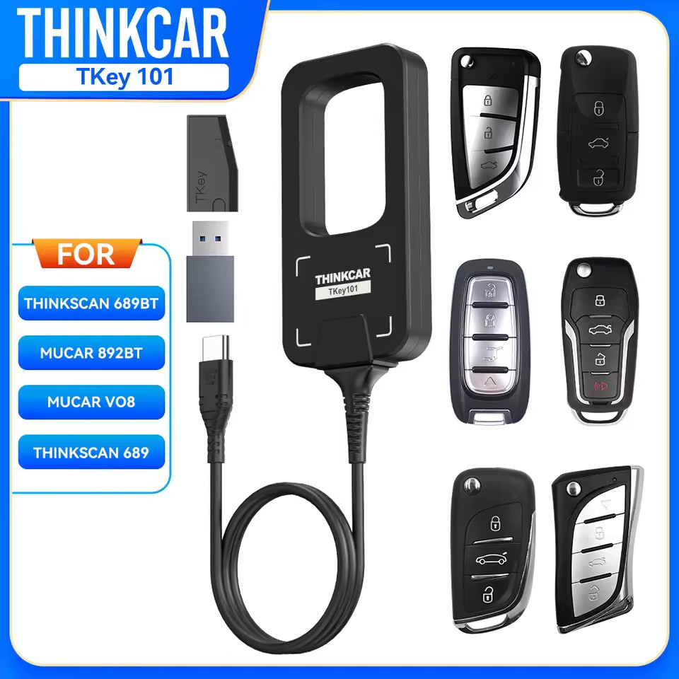 Universal Car Key Programmer THINKCAR TKEY 101 Equipment with 6 Unit Remote Keys