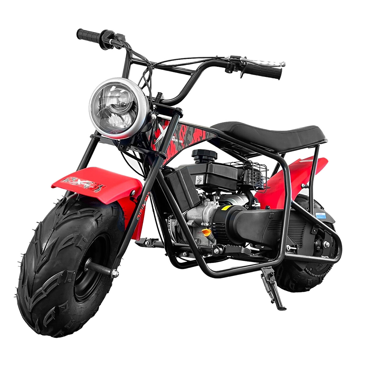 XtremepowerUS 99cc Mini Dirt Bike Gas-Powered 4 Stroke Pocket Bike Pit Red