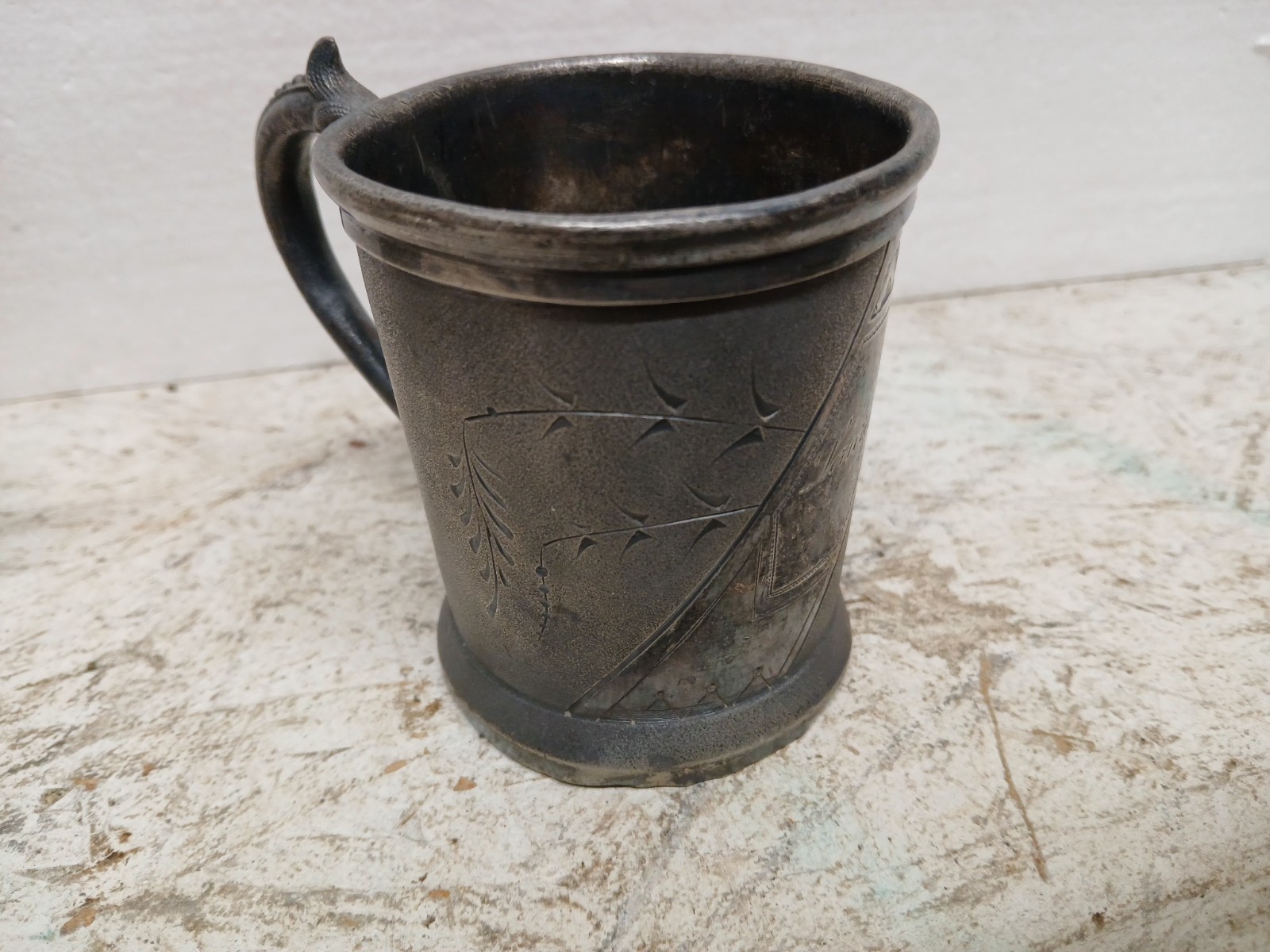 Collection of Vintage Silver Plated Nursery Baby Cups and Spoon Set of 2