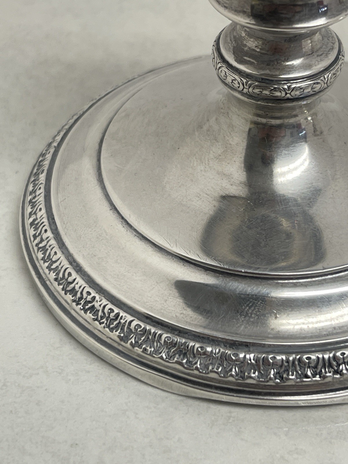 Webster Co Sterling Silver Candlestick Pair Vintage Weighted 335 Grams