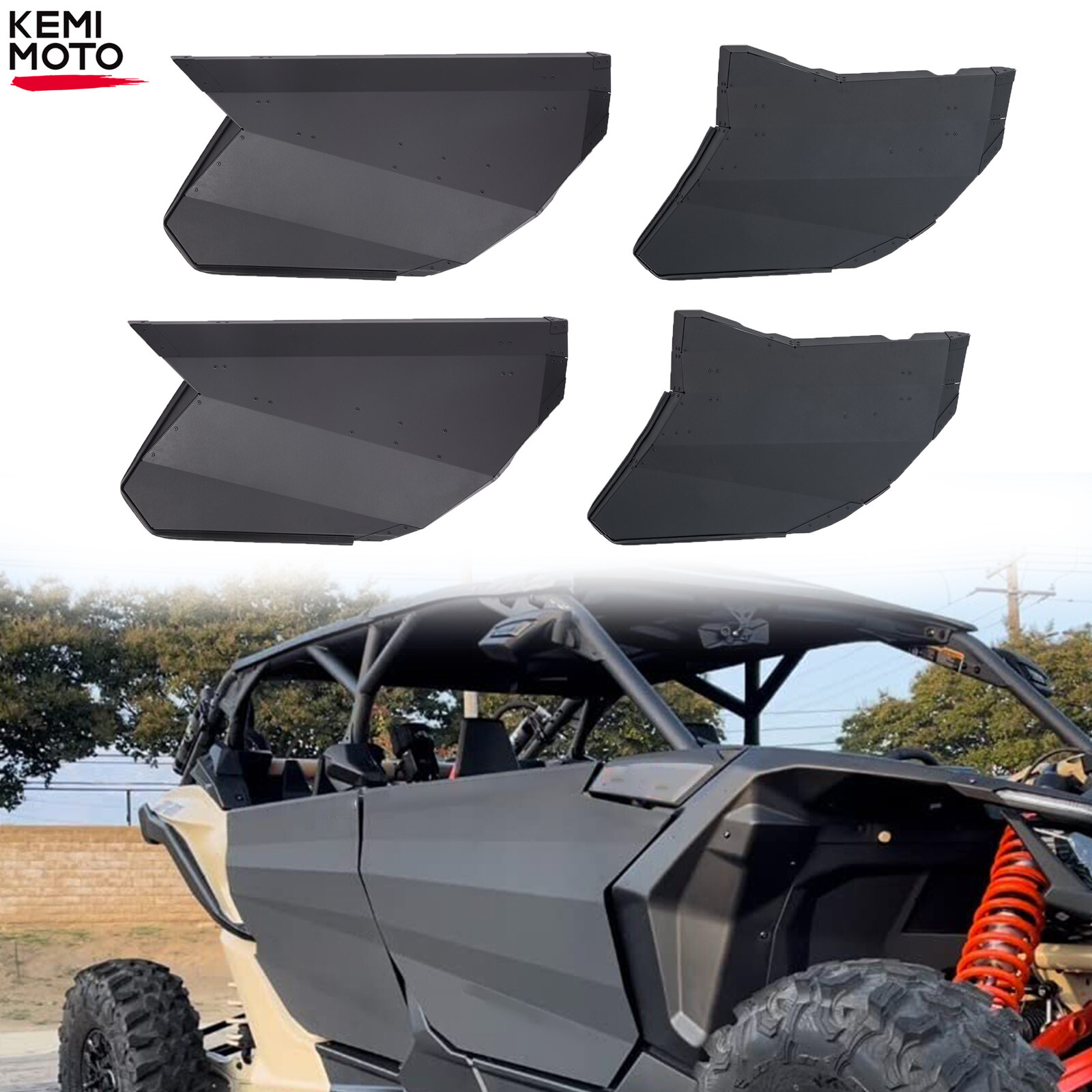 Front & Rear Aluminum Full Doors For Can-Am X3 MAX 2017-2024 4 Seat #715004753