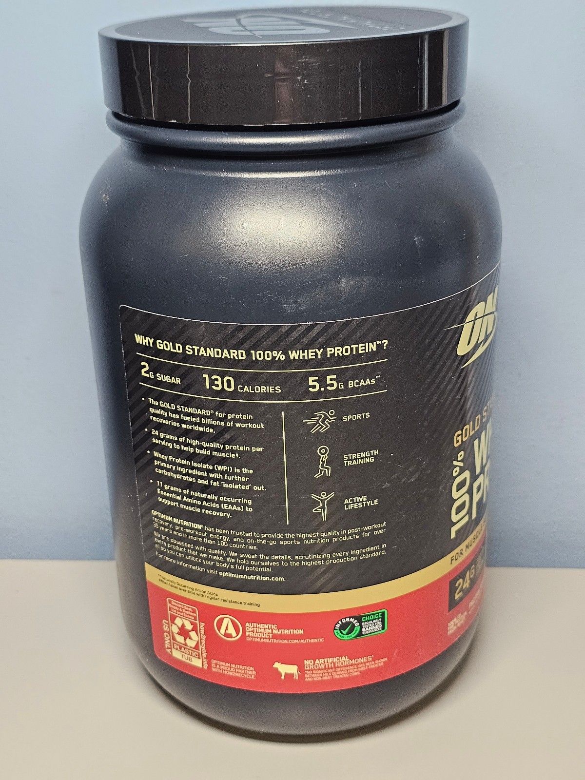 ON Optimum Nutrition Gold Standard 100% Whey Protein - Banana Cream -Exp 5/21/27