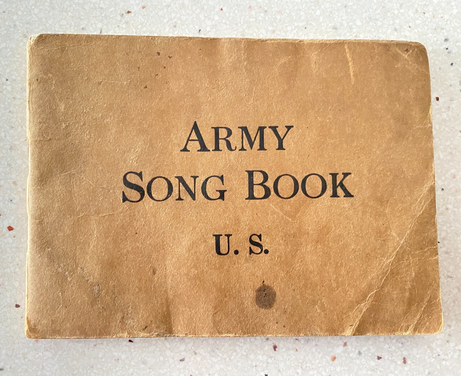 Vintage Original Army Song Book U. S. 1918 Pocket Sized & Illustrated