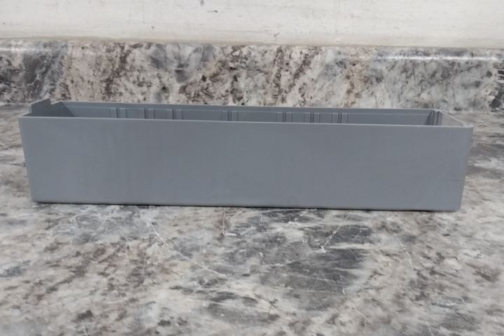 Akro-Mills 20228 56 Pk 10.5625 In Overall Length Gray Shelf Storage Bin