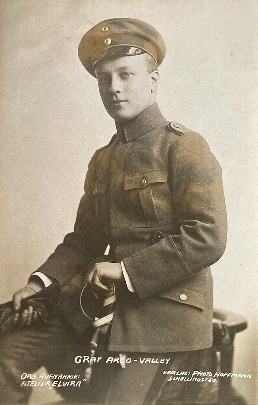 RARE! POST-WW1 GERMAN FREIKORPS EPP CMDR. GRAF ARCO-VALLEY PHOTO POSTCARD RPPC