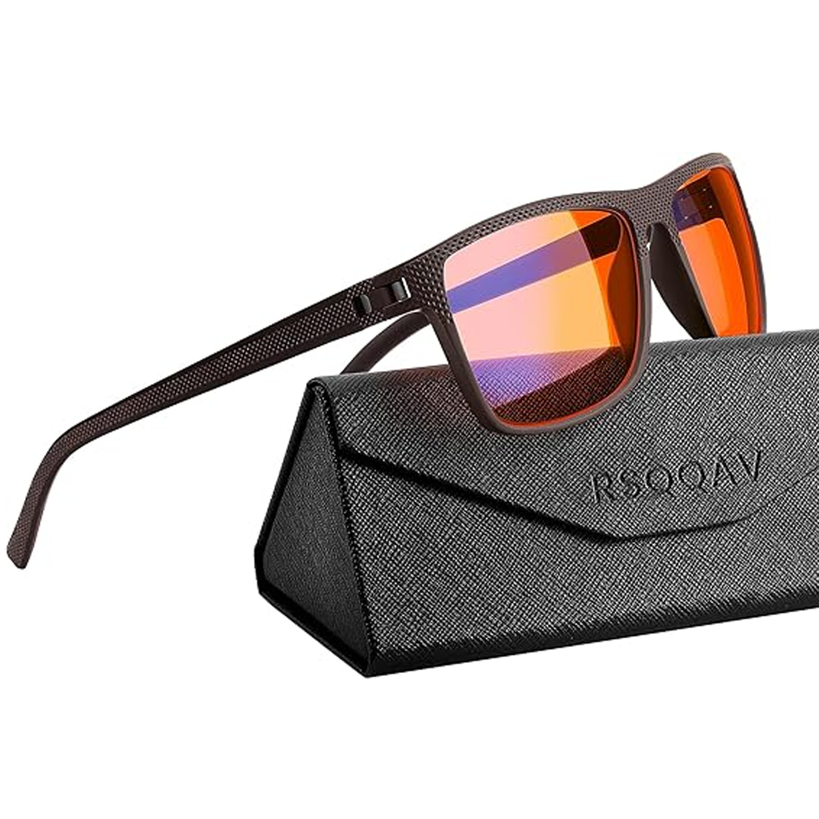 Blue Light Blocking Gaming Amber Glasses Lightweight Frame UV400 Computer Phone