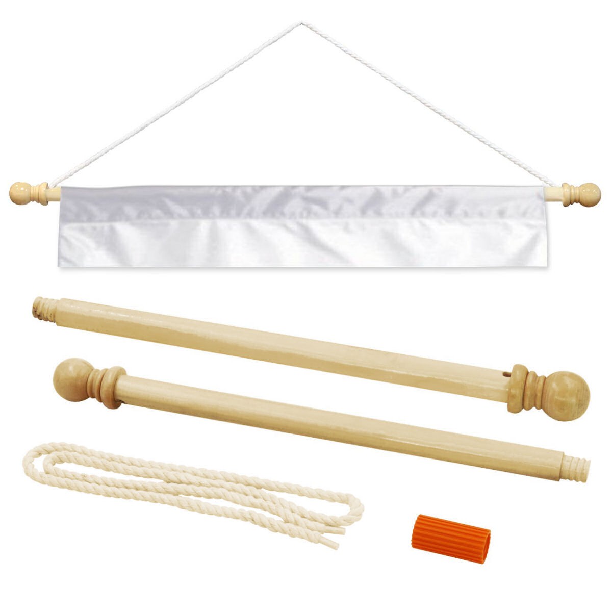 36 Inch Wood Banner Pole