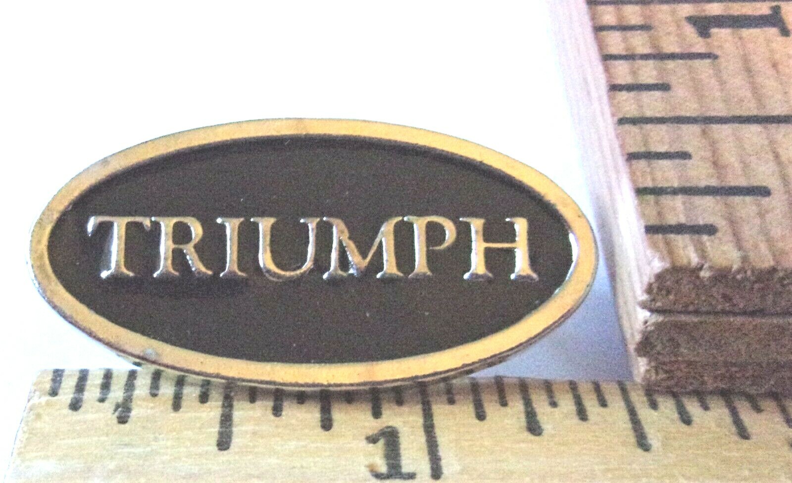 Triumph pin vintage collectible old British motorcycle pinback biker memorabilia