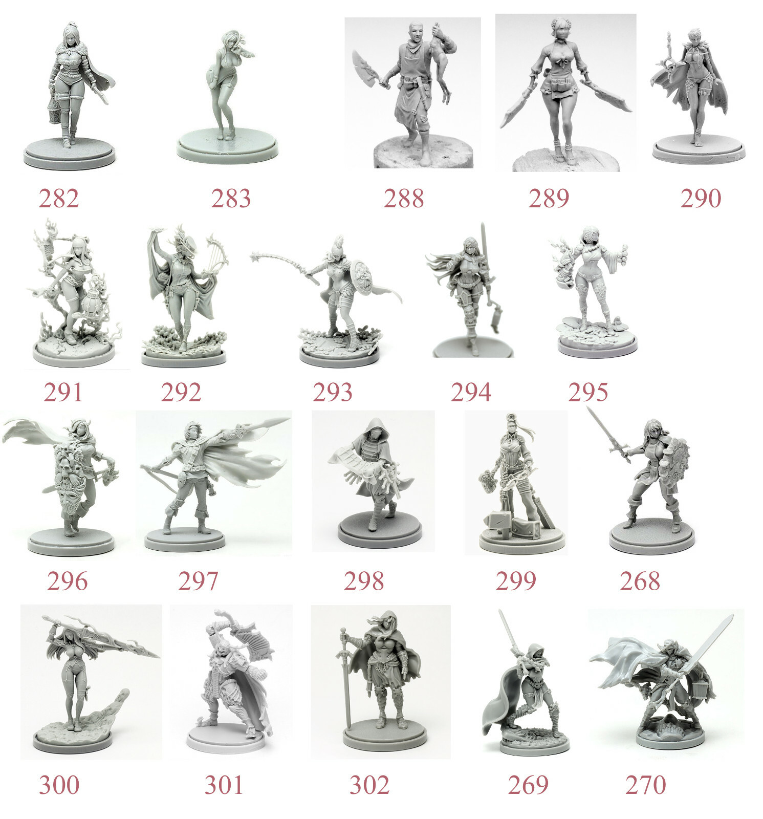 3-6-10-20-30-50 PCS, You Choose From 150 kingdom death Models 30mm Resin Unbuild