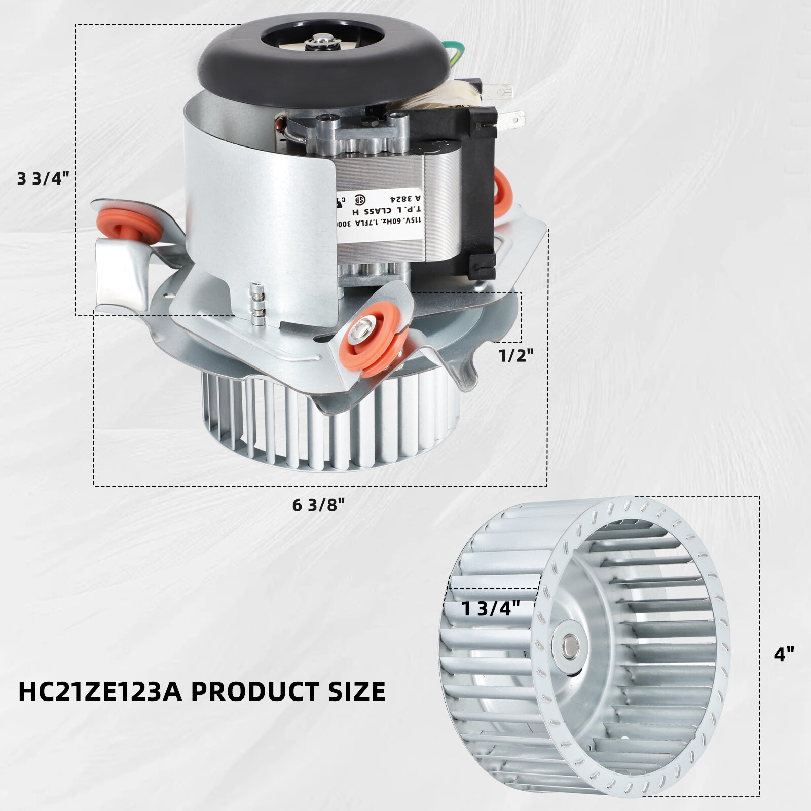J238-150-15215 Furnace Inducer Blower Motor For Carrier& Bryant & Payne Furnaces