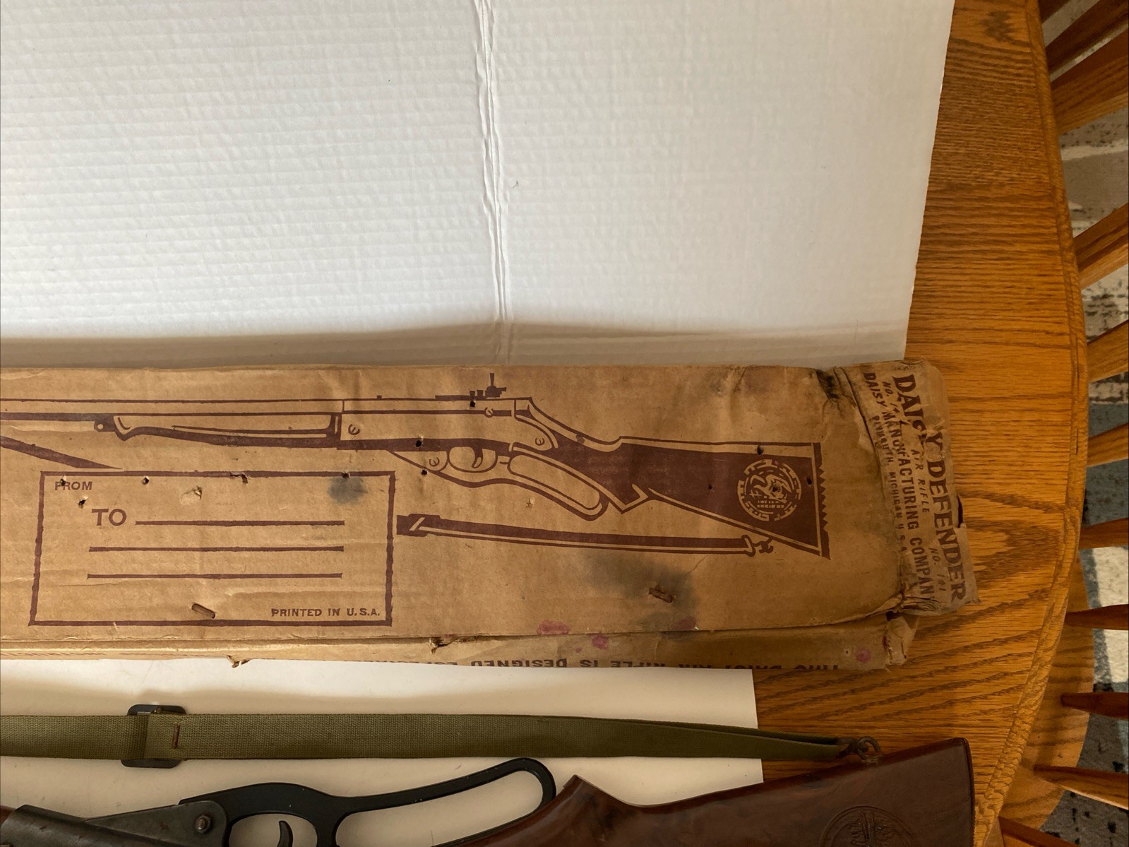 VTG Daisy MFG DEFENDER REPEATER No. 142 Pump Action BB Rifle Plymouth MI W/ Box