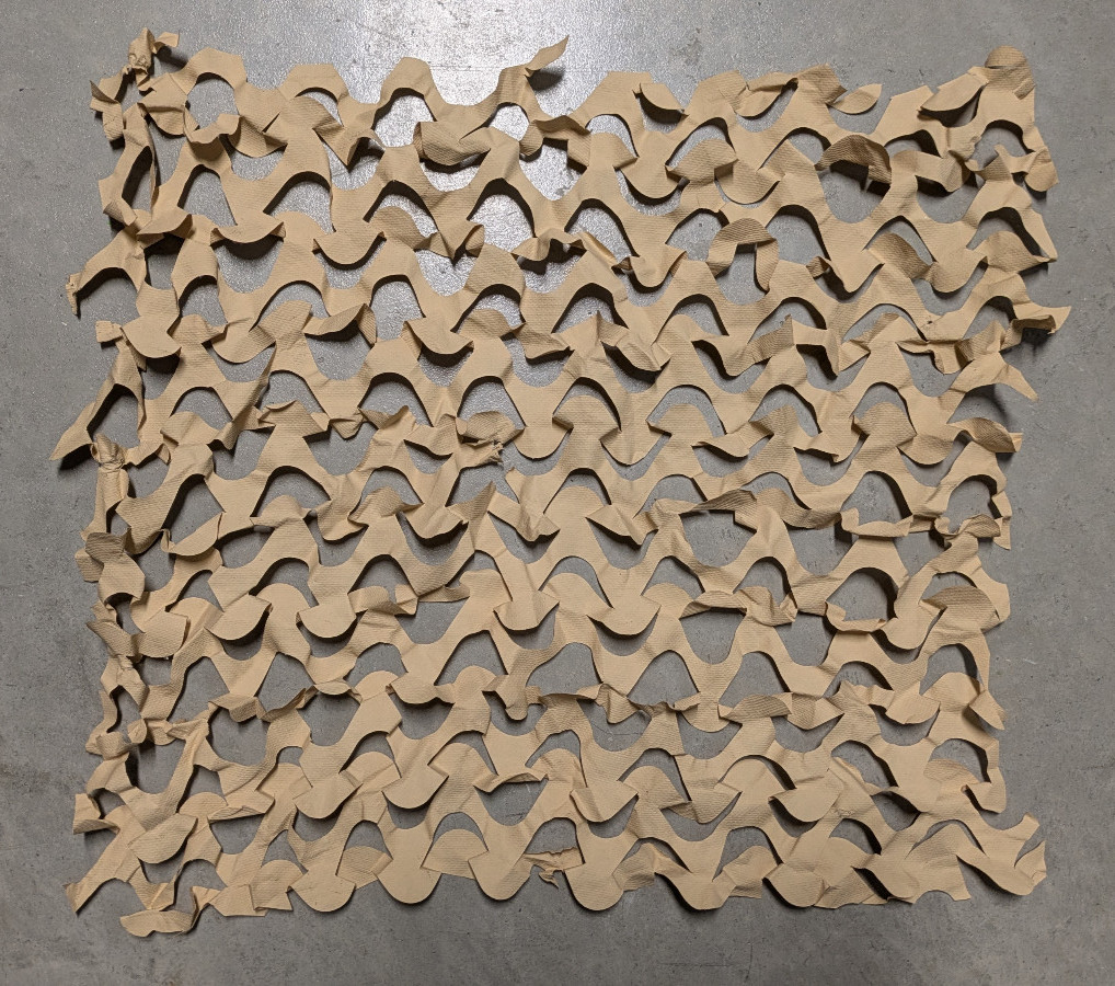 OIF/Fallujah US Military USMC Marines Lightweight Helmet Desert Scrim Cover LWH