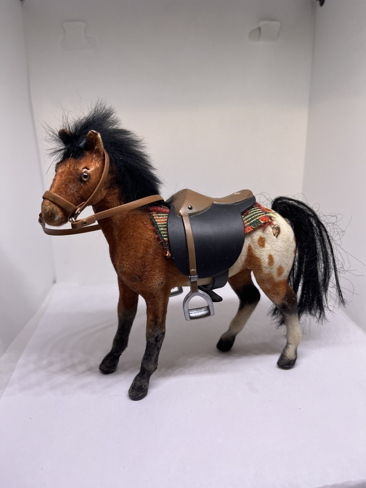 horse mini american Indian Spanish colonial saddle bridle blanket Felted