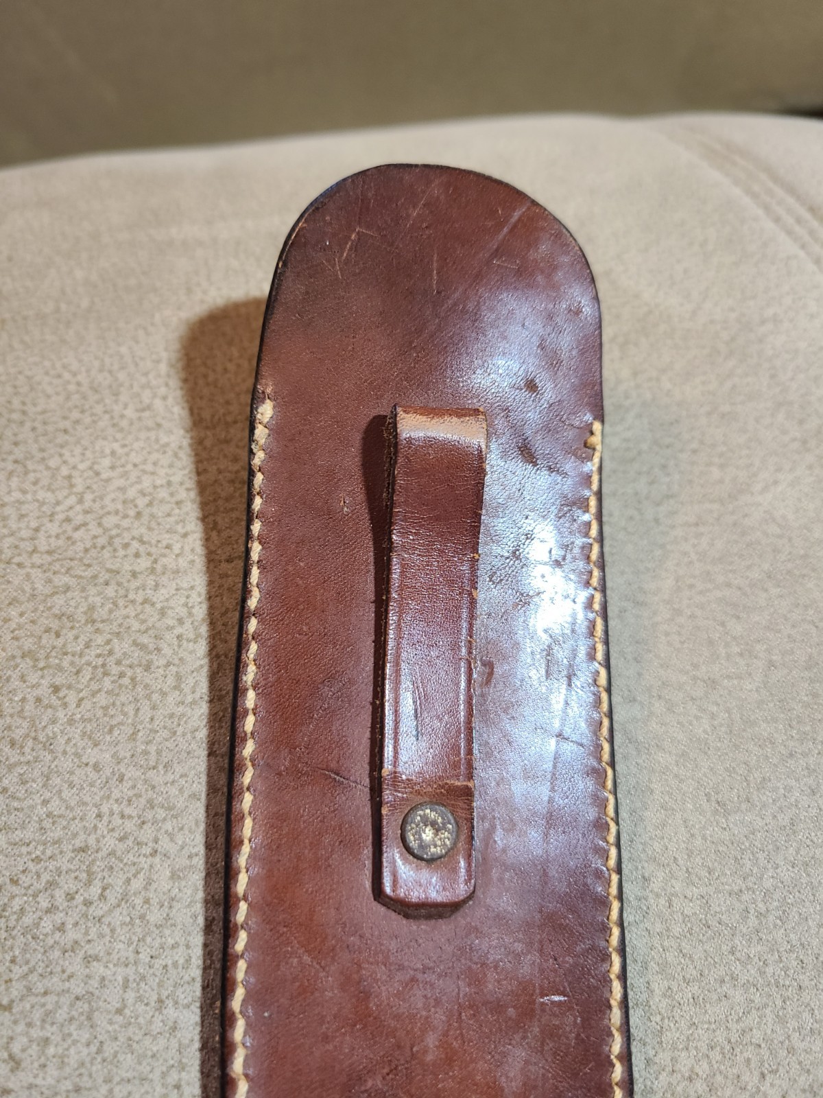 Vintage Scorpion Blade Antique Mexican Knife With Bull Horn Handle Circa 1890's