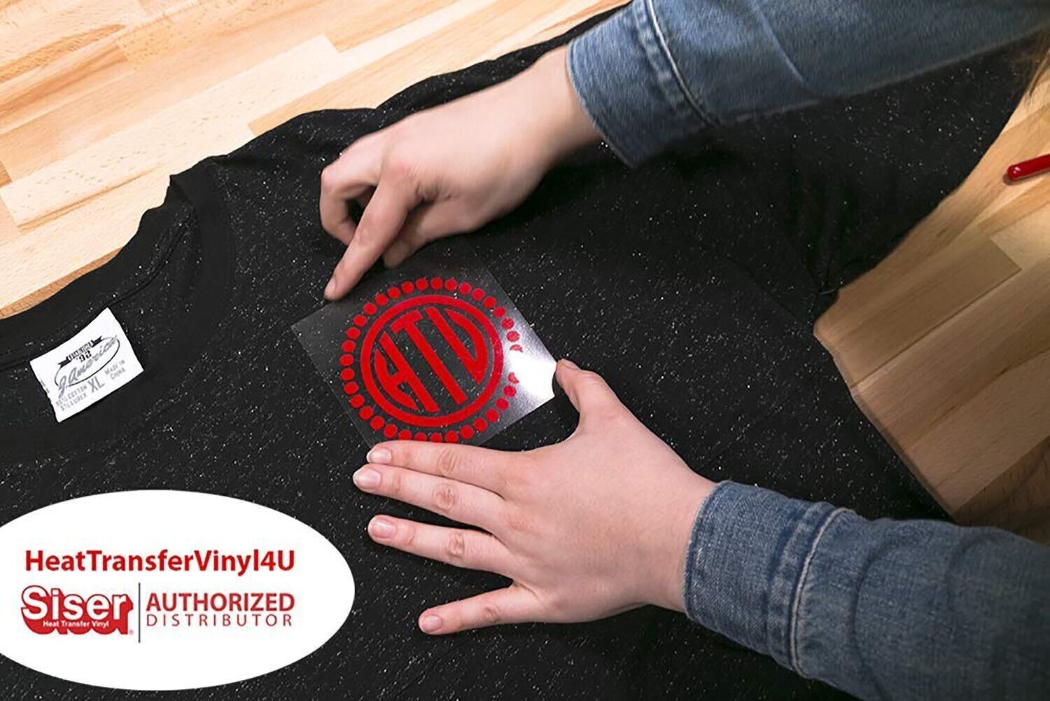 Siser EasyWeed Iron On Heat Transfer Vinyl For T-Shirts 12" ,15", 20" - Black