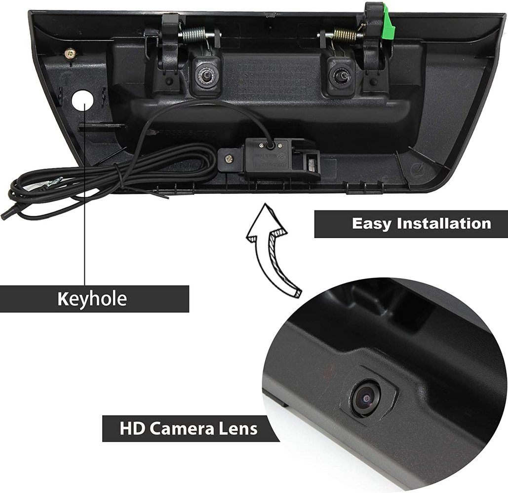 Tailgate Handle Backup Camera w/ wire for 2015-2018 Ford F-150 FL3Z9943400BA