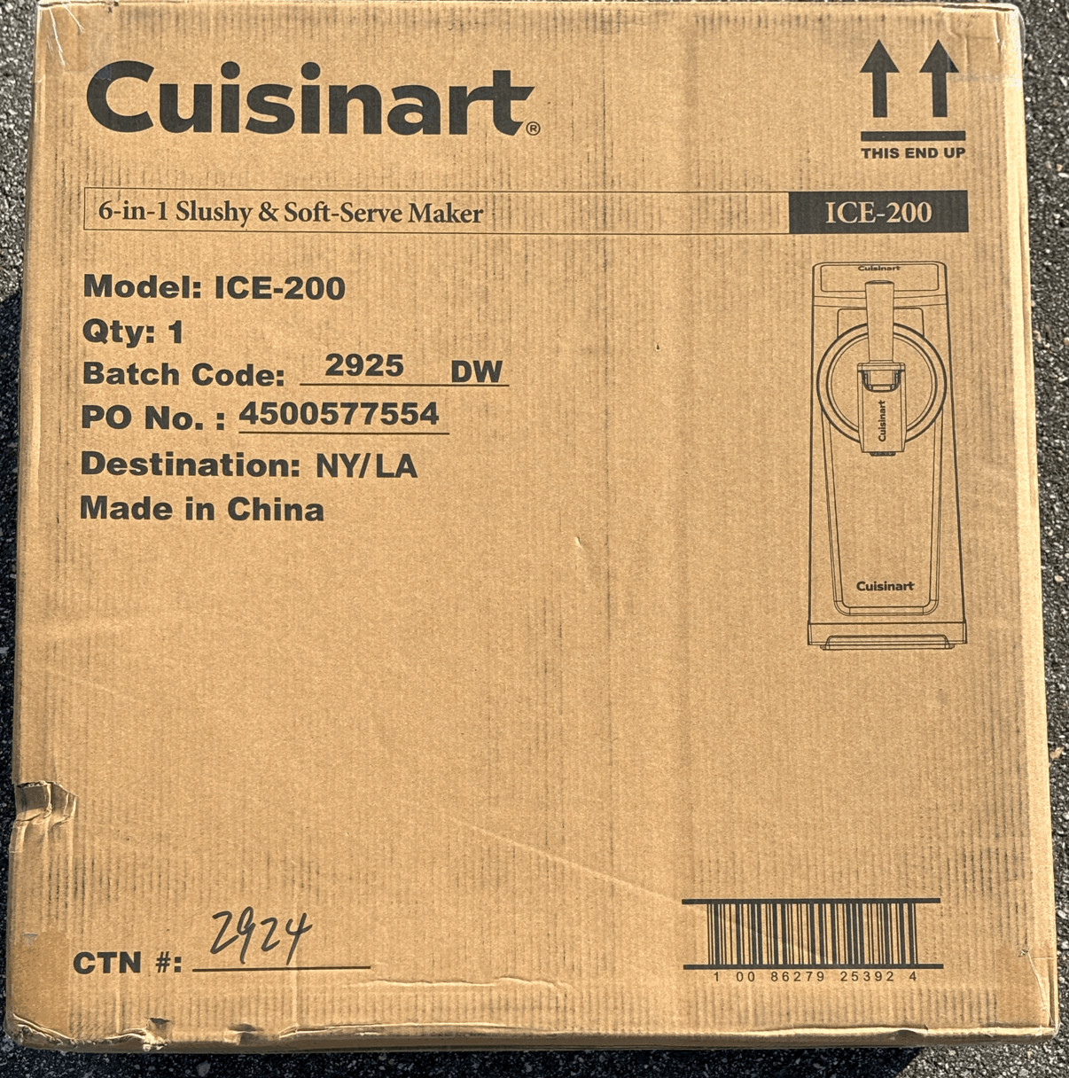 New Cuisinart Slushy & Soft-Serve Maker ICE-200