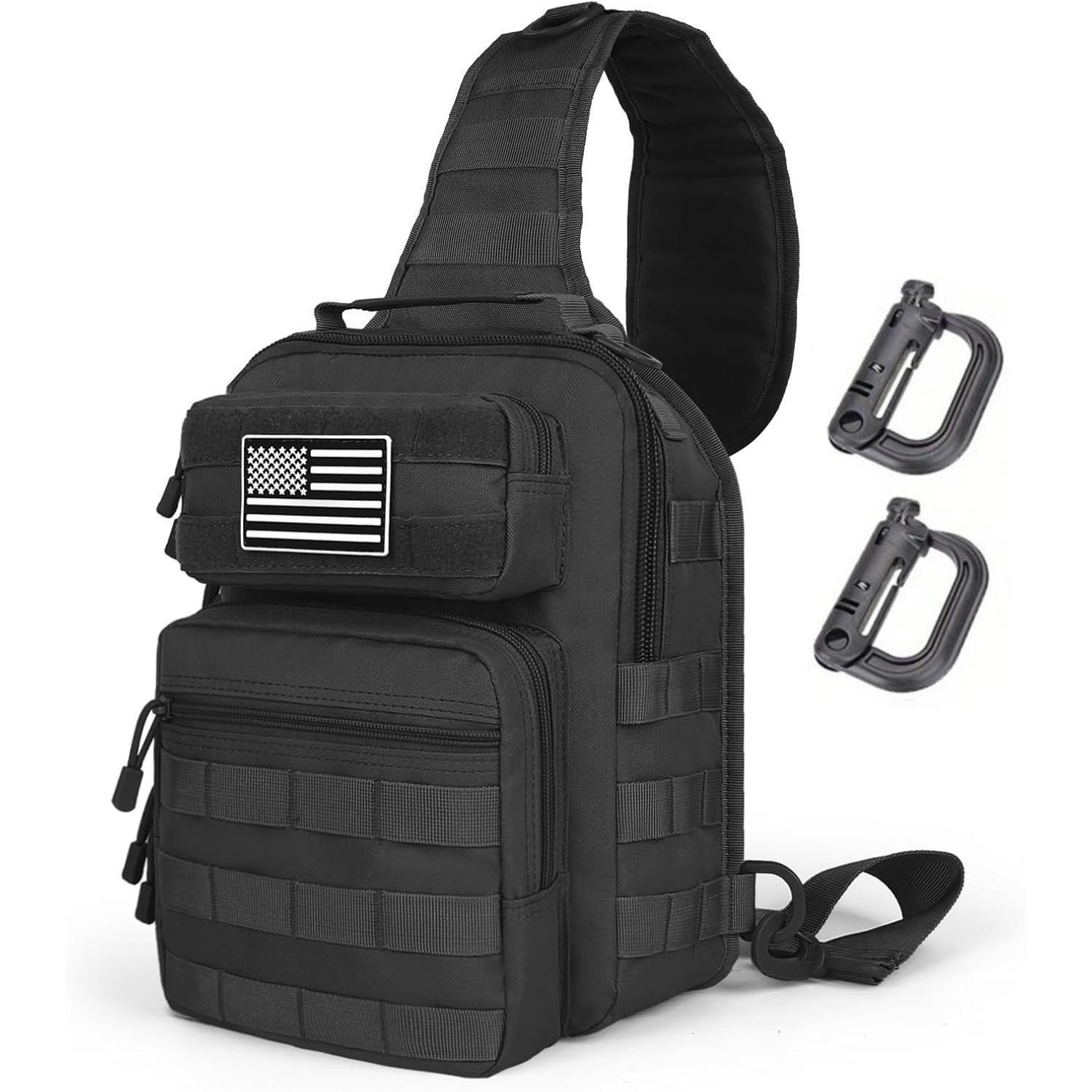 Tactical Sling Bag Men Outdoor Shoulder Pack Small EDC Crossbody Chest Bag