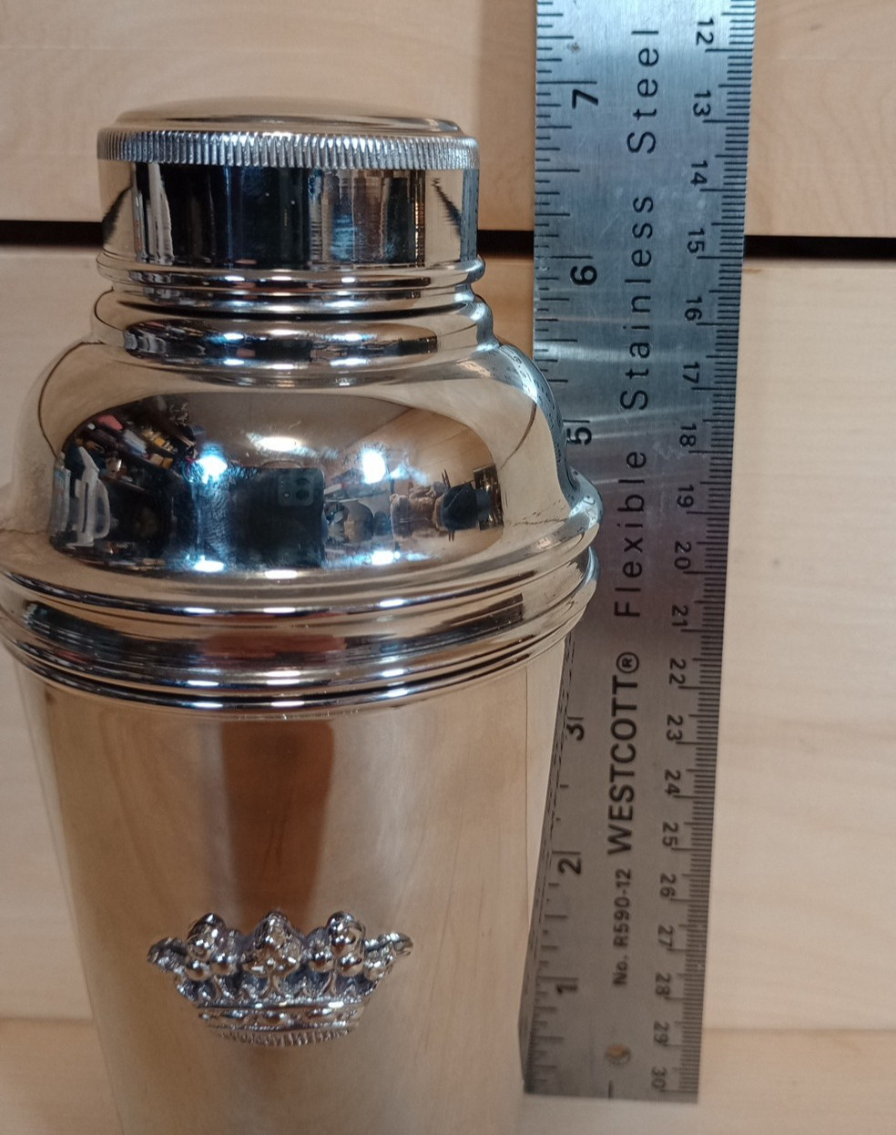 VTG TRAVEL COCKTAIL SHAKER SET WITH 4 SHOT GLASSES & LEATHER CARRYING CASE INDIA