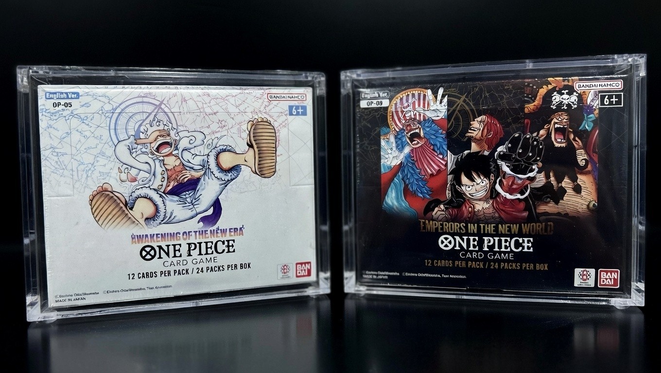 One Piece Booster Box Acrylic Case Magnetic Lid UV resistant IN STOCK US seller