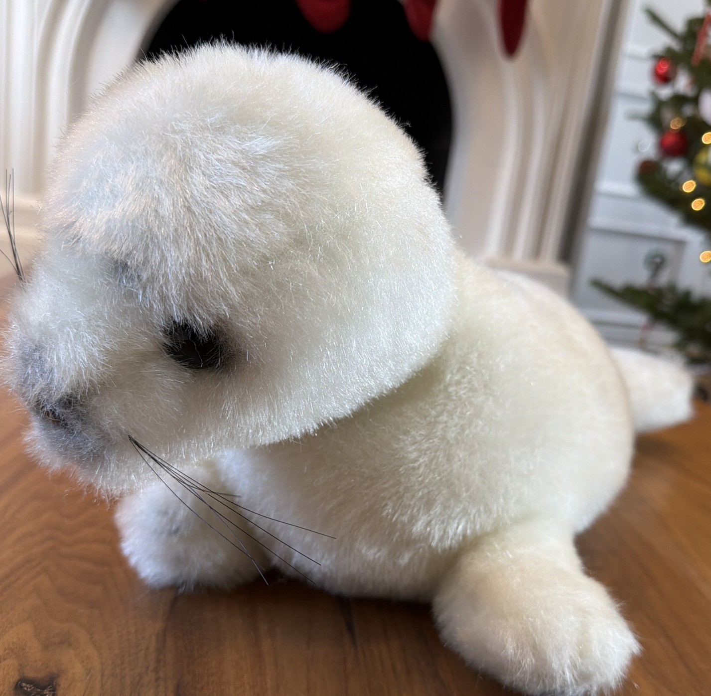 R. DAKIN 1982 Vintage Seal 21” Plush Soft Toy Stuffed Animal Cream RARE HTF EUC