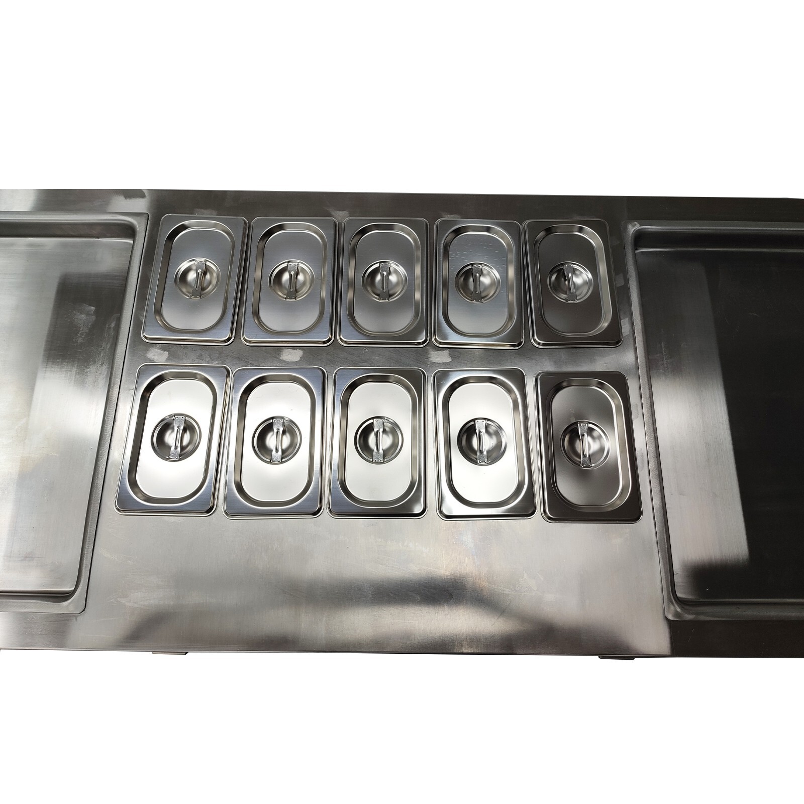 Commercial 17.7“x17.7" 110V Square Double Pans Fried Ice Cream Machine