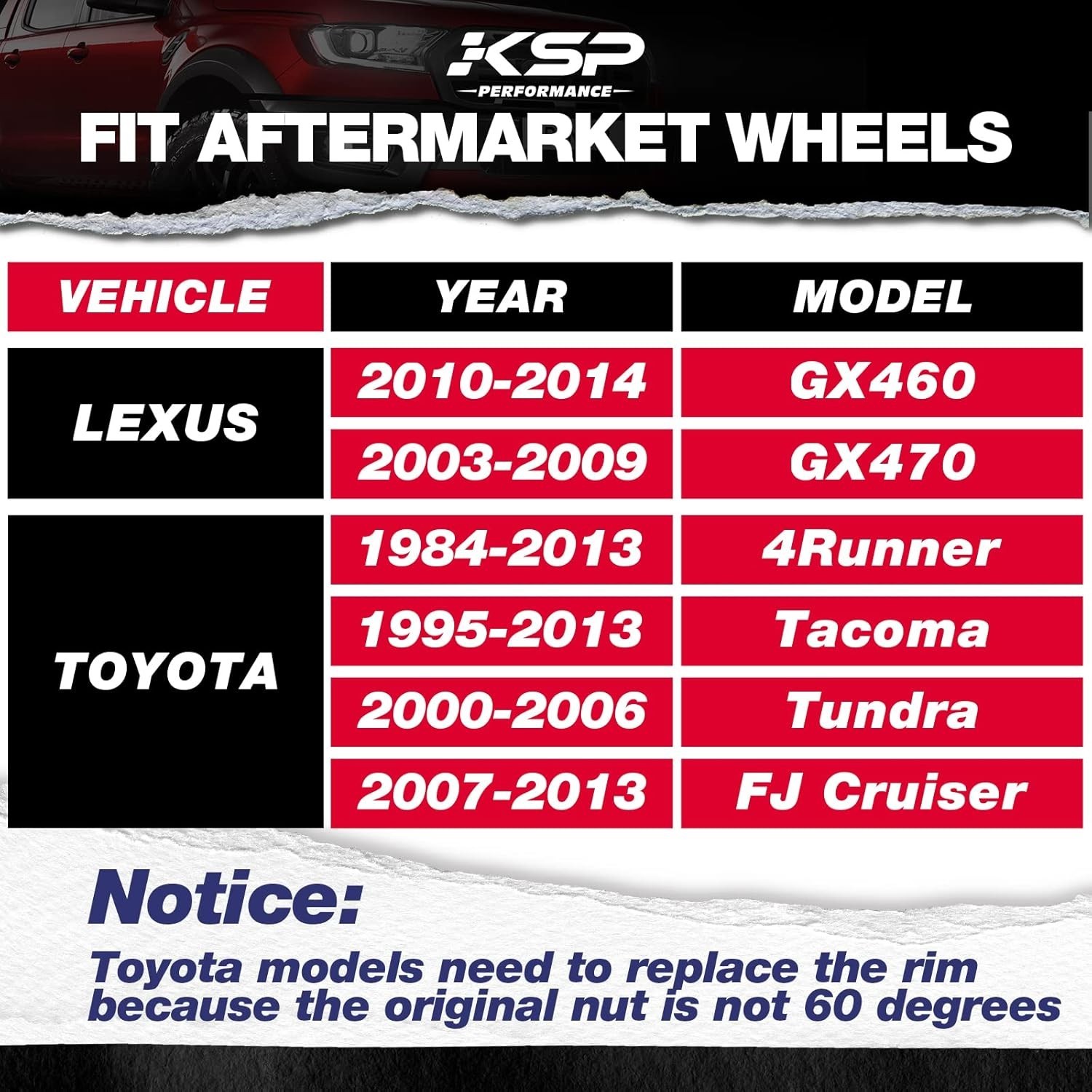 24PCS KSP M12x1.5 Extended Lug Nuts for Toyota Tacoma 4runner Lexus GMC FORD