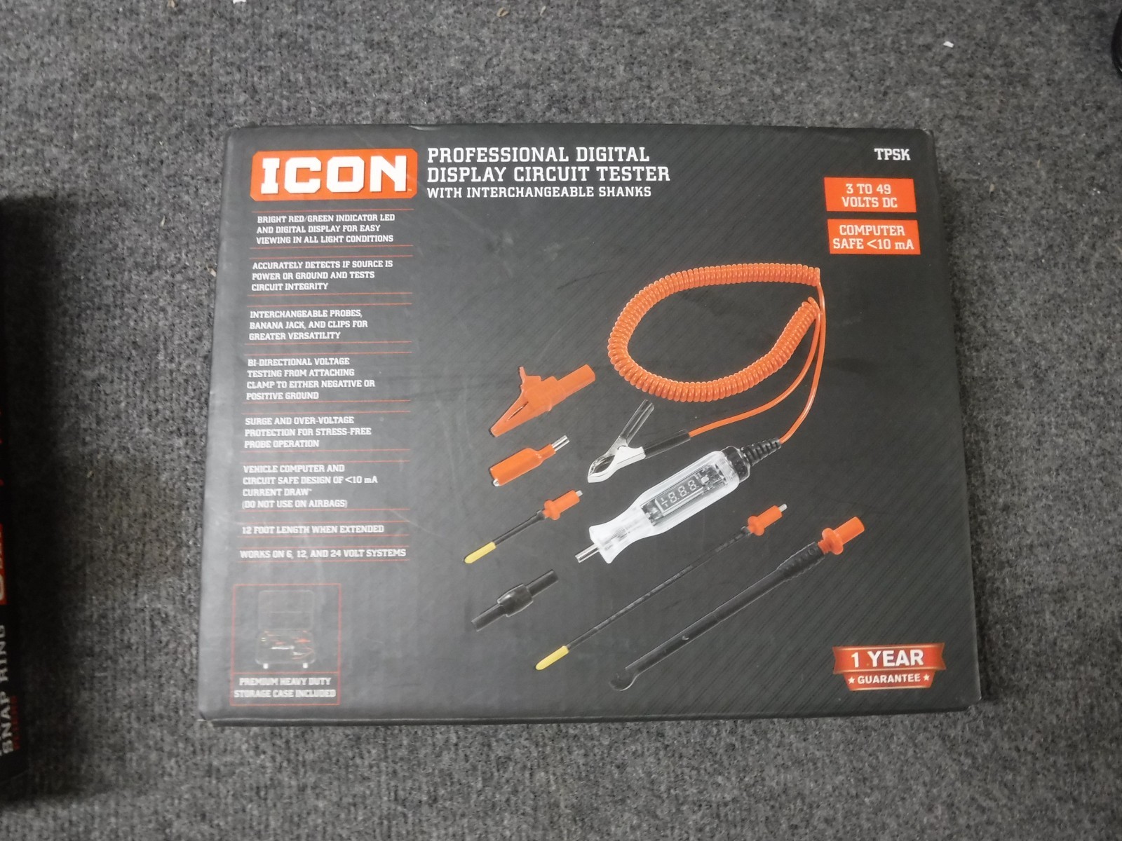 *NEW* ICON Digital Display Circuit Light Tester Kit TPSK 70624