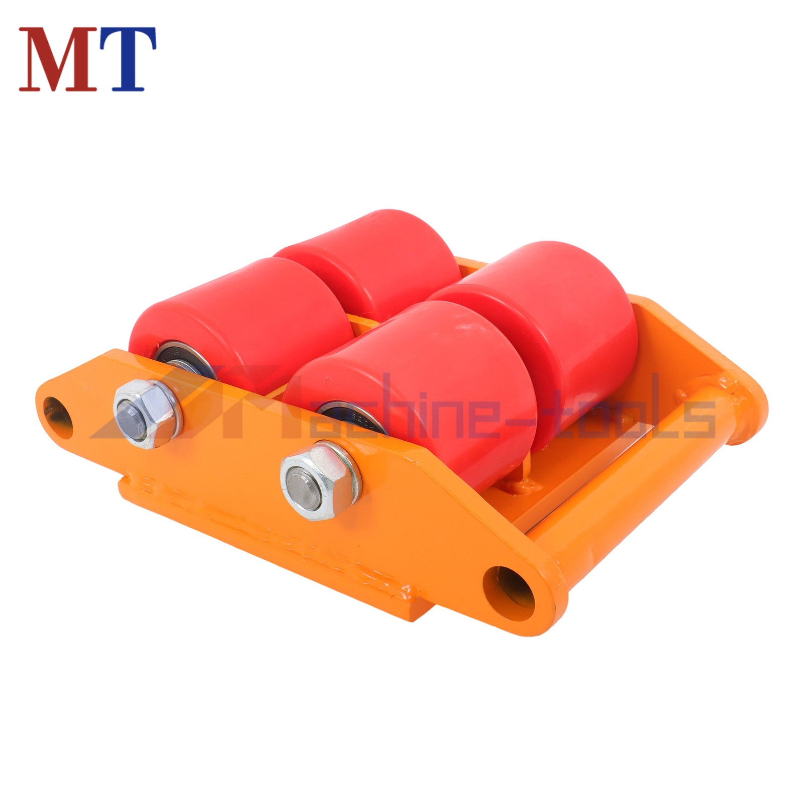 4 Pcs Heavy Duty Machinery Skates Dolly With Handle 6T/13200Lbs 360° Rotation