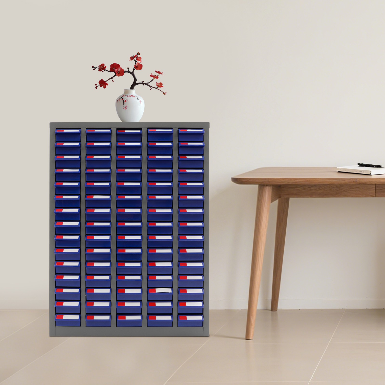 75 Drawers Parts Cabinet Small Steel Nut Tool Storage Cabinet Parts without Door