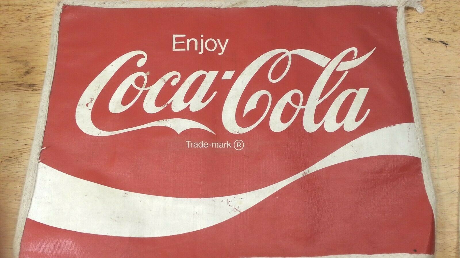 Coca Cola and Coke - Vinyl - Mini Signs / Placemats - SET of 2 - 14.75" W