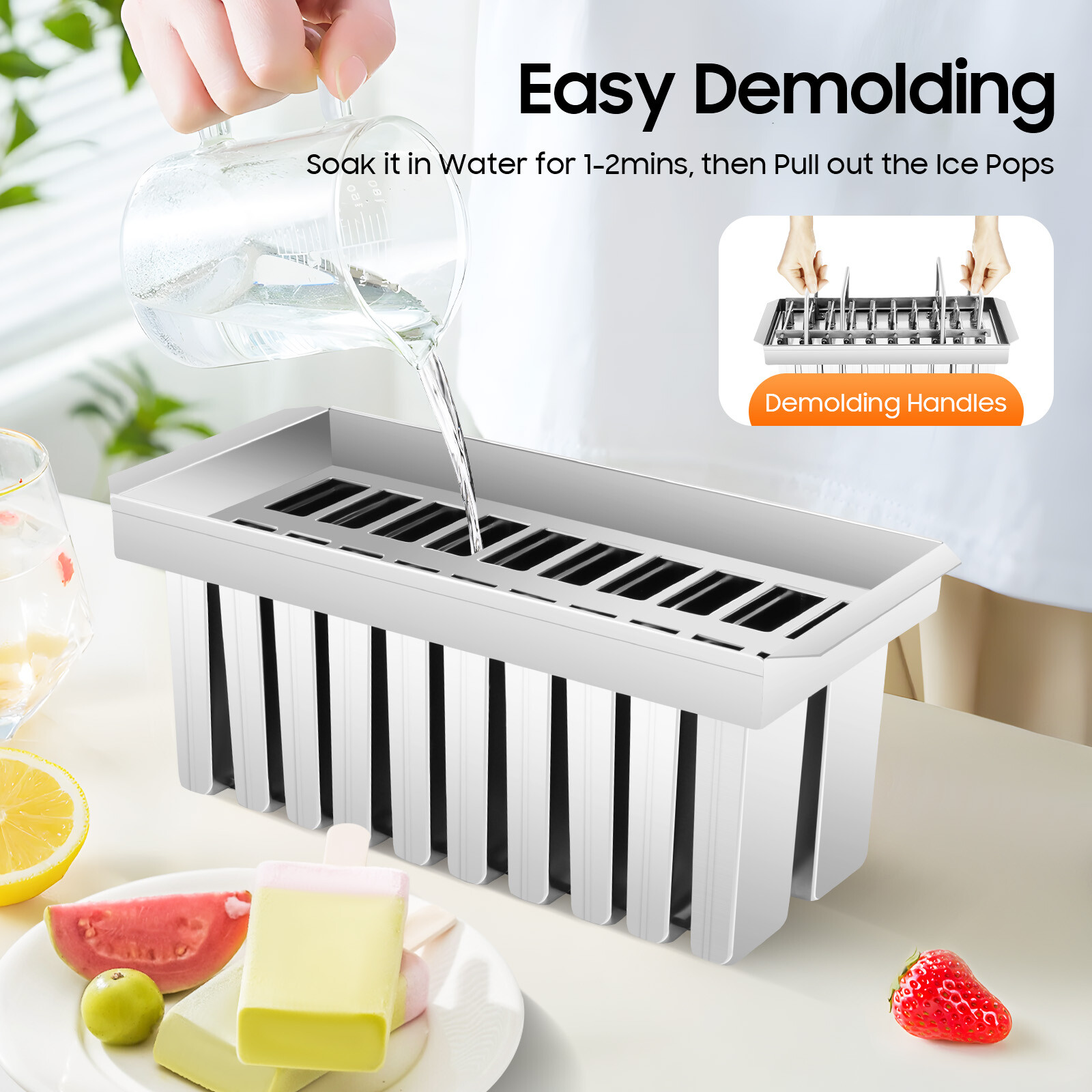 Ice Cream Stick Mold 20pcs Mold Cup Stainless Steel Mold Commercial