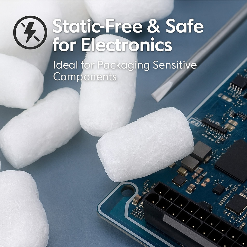 10/12/14" Biodegradable Eco-Friendly Packing Peanuts, Sustainable Shipping Fill