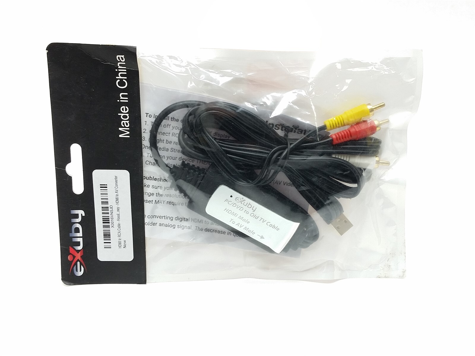 HDMI to RCA AV Composite Adapter Audio Video Converter Cable NES PS SNES WII