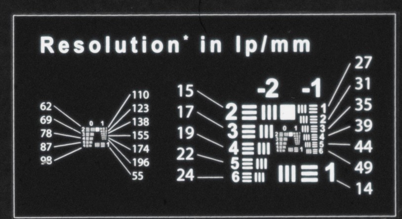 Scan Film Sharp with Vlads Focus Checker. 35 mm High-Res Calibration Target 3F