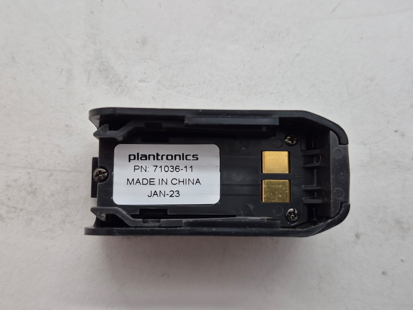 Plantronics CA12CDSY Push to Talk PTT Headset Adapter CA12CDSY W/ Battery