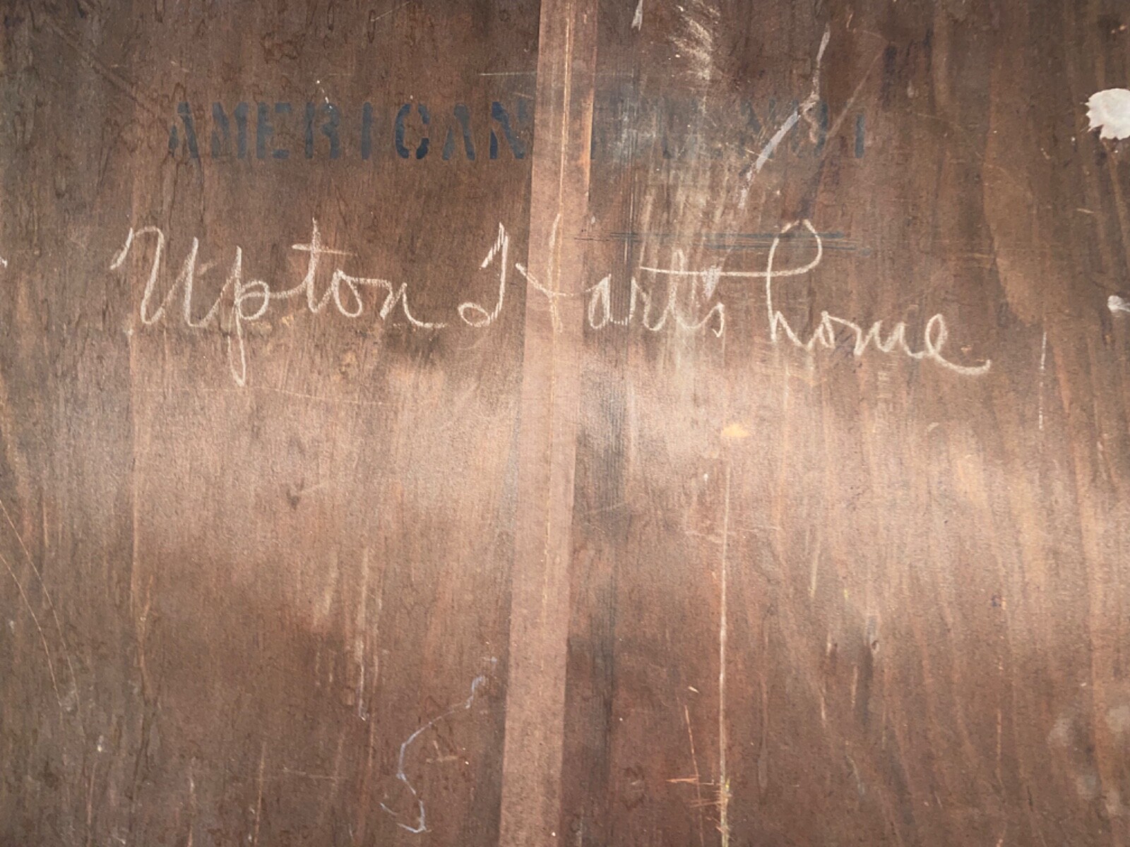 American walnut antique vanity