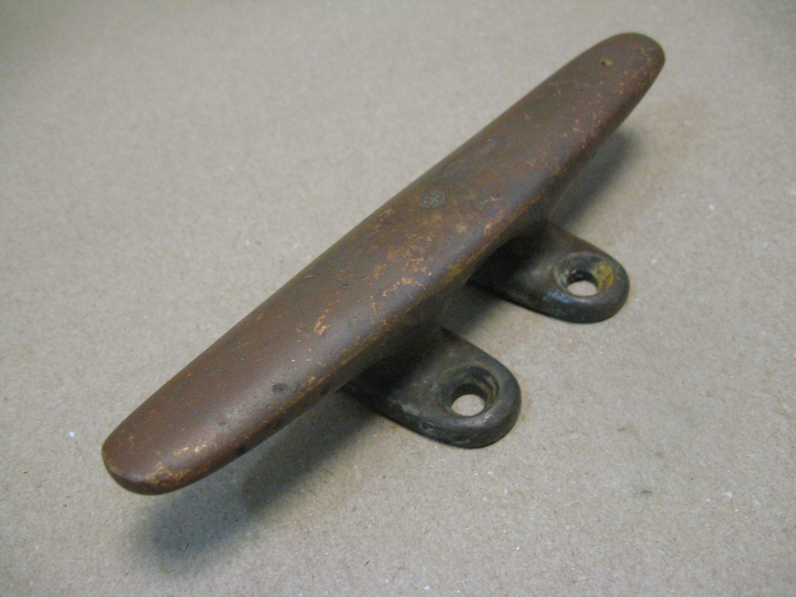 Antique Vtg 6" Solid Bronze Merriman Boat Sailboat Marine Mooring Cleat