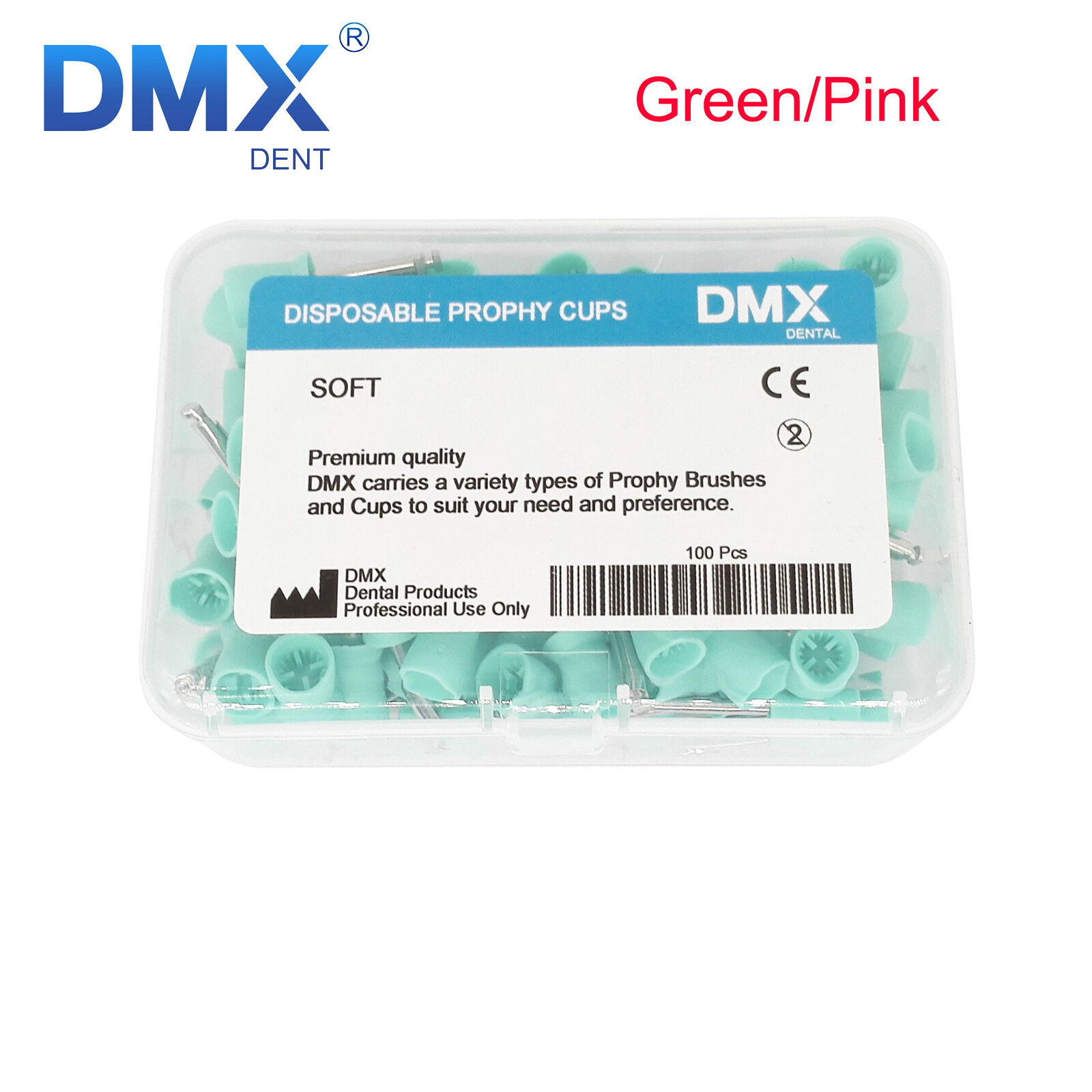 DMXDENT Dental Prophy Prophylaxis Polishing Cups Webbed Screw/Snap on Latch-Type