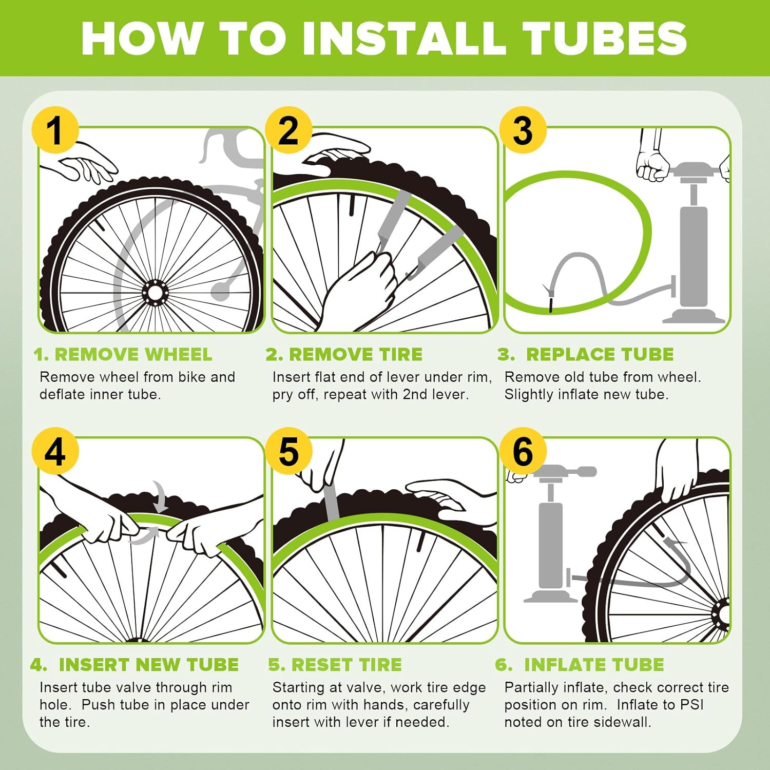 2 Pack 26X4.0 Fat Bike Tube, 26X3.5/4.0 E-Bike Fat Bicycle Inner Tube AV Schrad