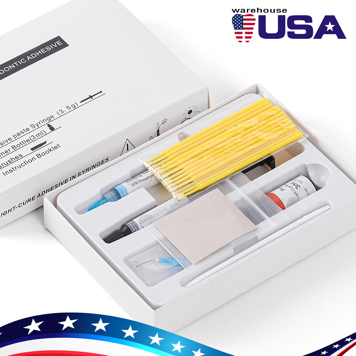 Dental Glue Ortho Bonding System Light Cure Primer Adhesive Kit For Brackets