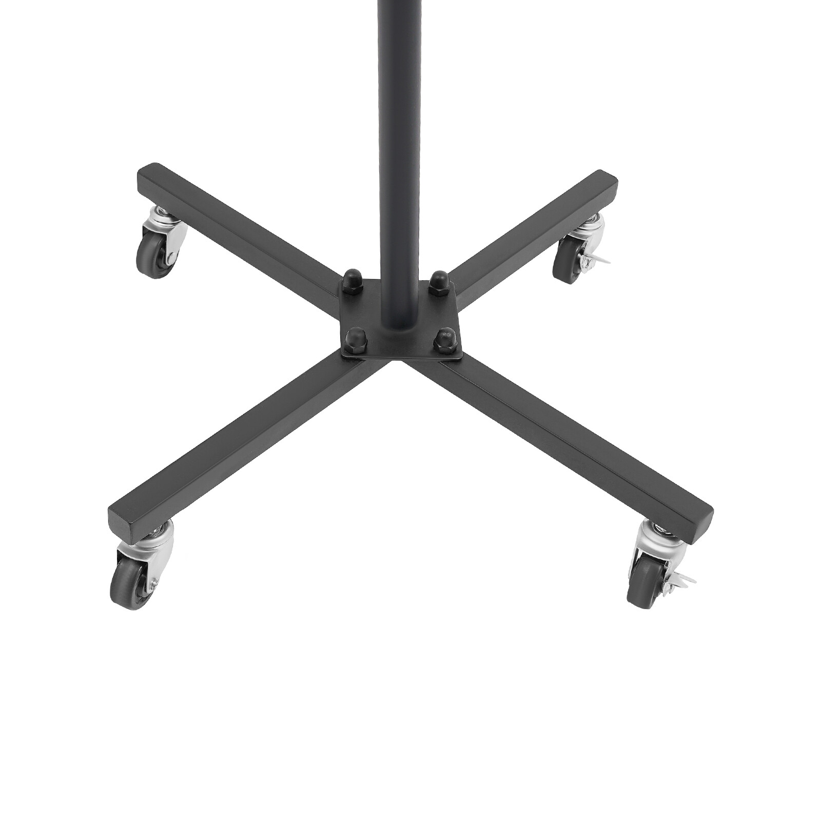 Wig Display&Storage Rack For 12-head Wig Stand W/wheel Styling Wig Storage Black