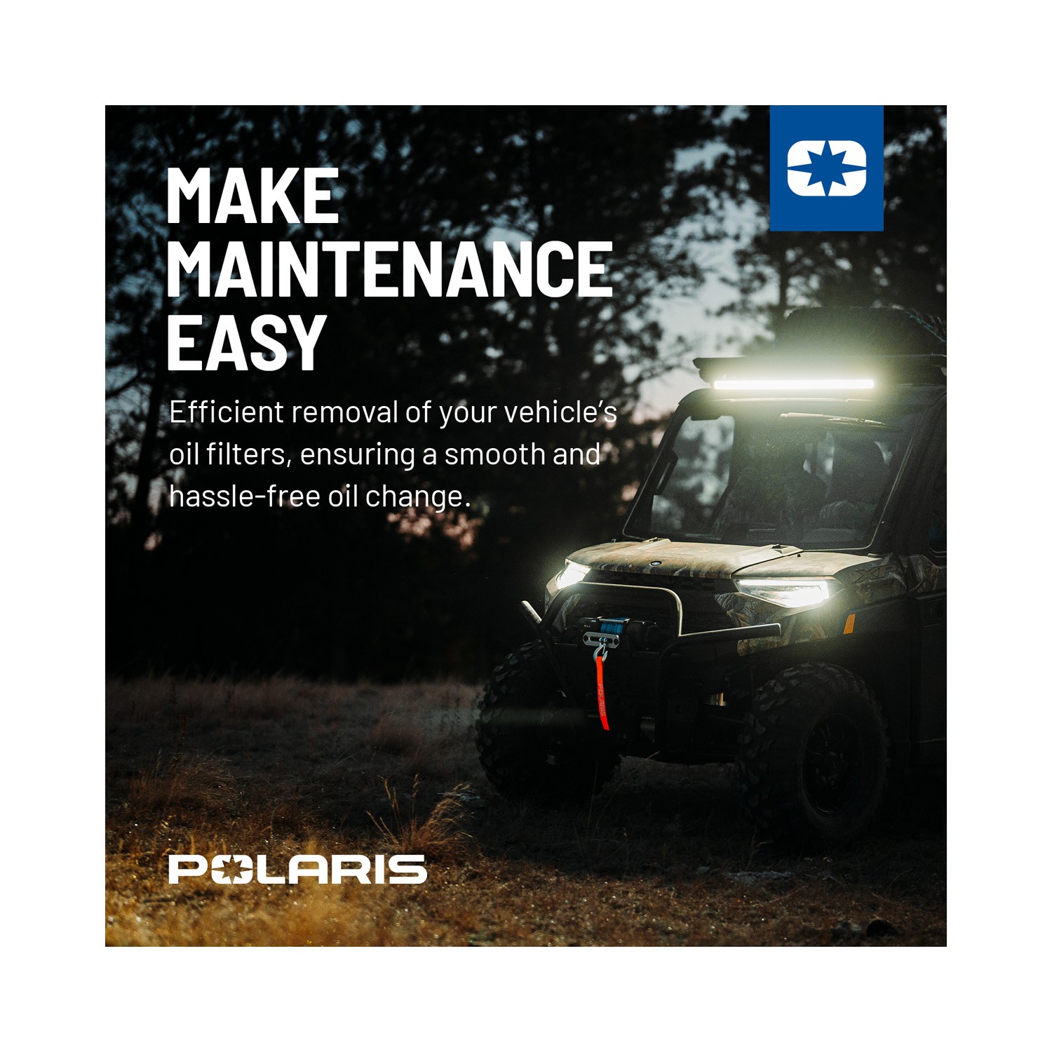 Polaris Oil Filter Wrench, 14 Flute Oil Filter Remover Tool With 65 mm