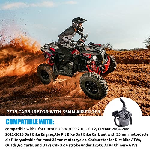 PZ19 Carburetor with 35mm Air Filter for 50cc 70 90 110cc DR50 CRF XR 50