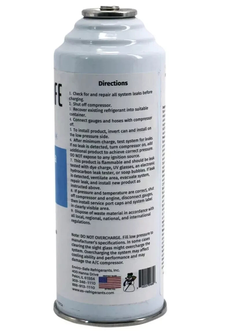 R 134a Refrigerant Replacement Cans- Coldest Refrigerant for Auto - 2 Pack
