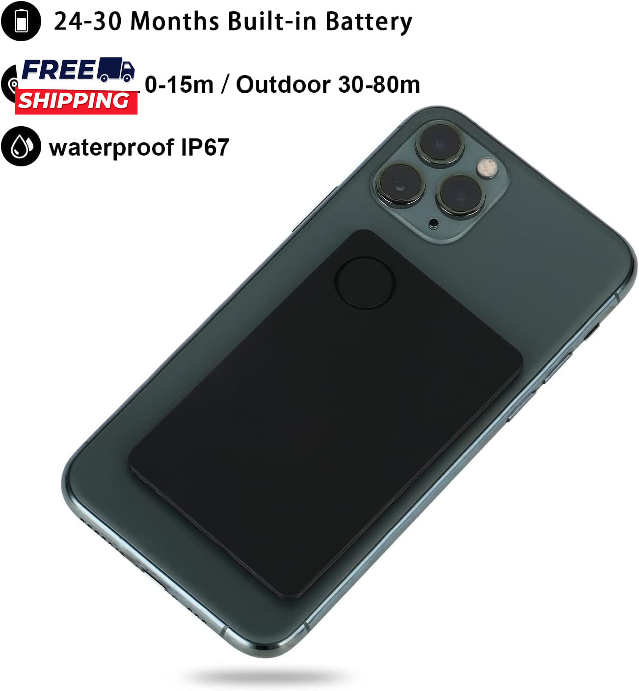 Wallet Tracker Finder Locator Small est Slim GPS Credit Deit Card Find Wallet